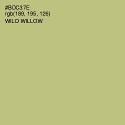 #BDC37E - Wild Willow Color Image